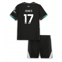 Camiseta Liverpool Curtis Jones #17 Segunda Equipación Replica 2024-25 para niños mangas cortas (+ Pantalones cortos)